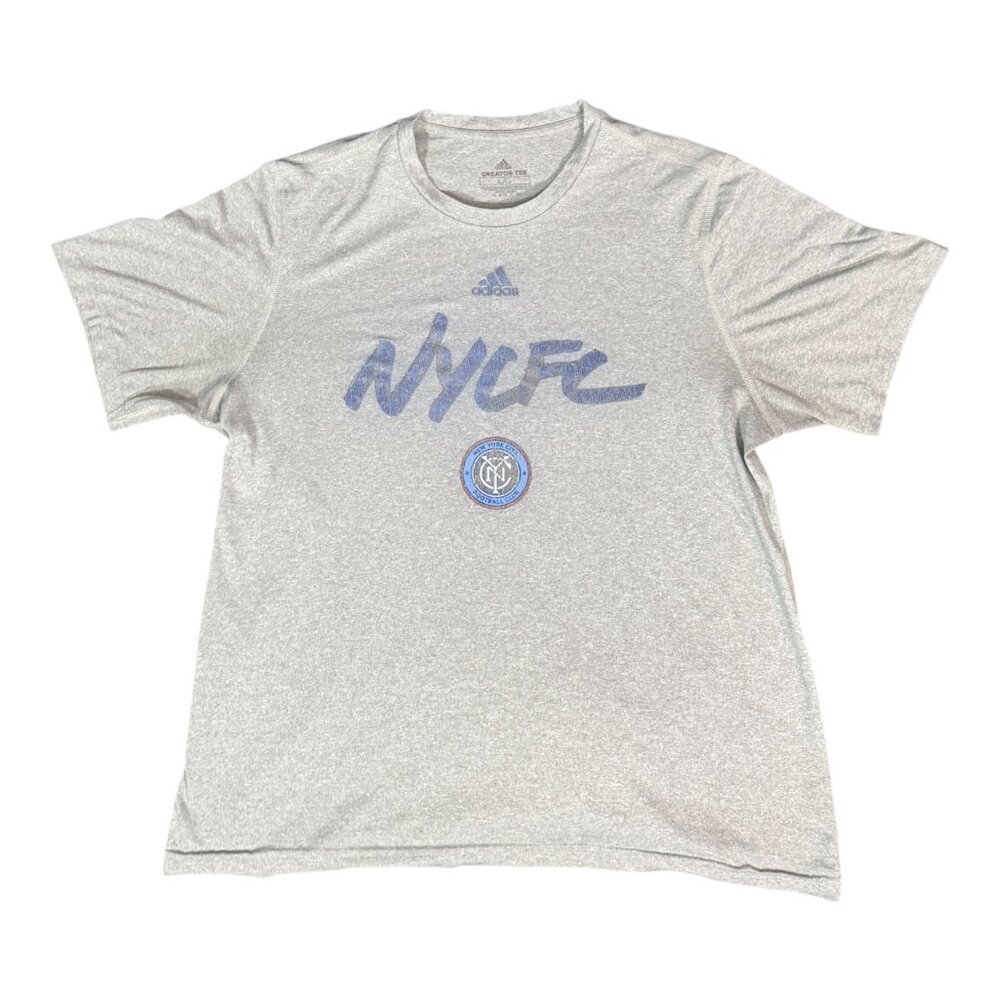 2021 Adidas Heather Gray New York City FC Training Shirt